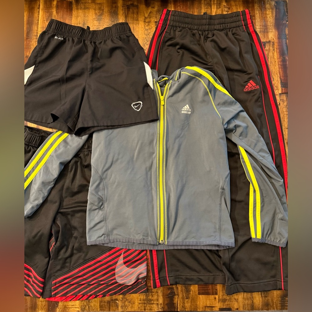 Nike Adidas FOUR item Bundle athletic wear Sz S Boys!